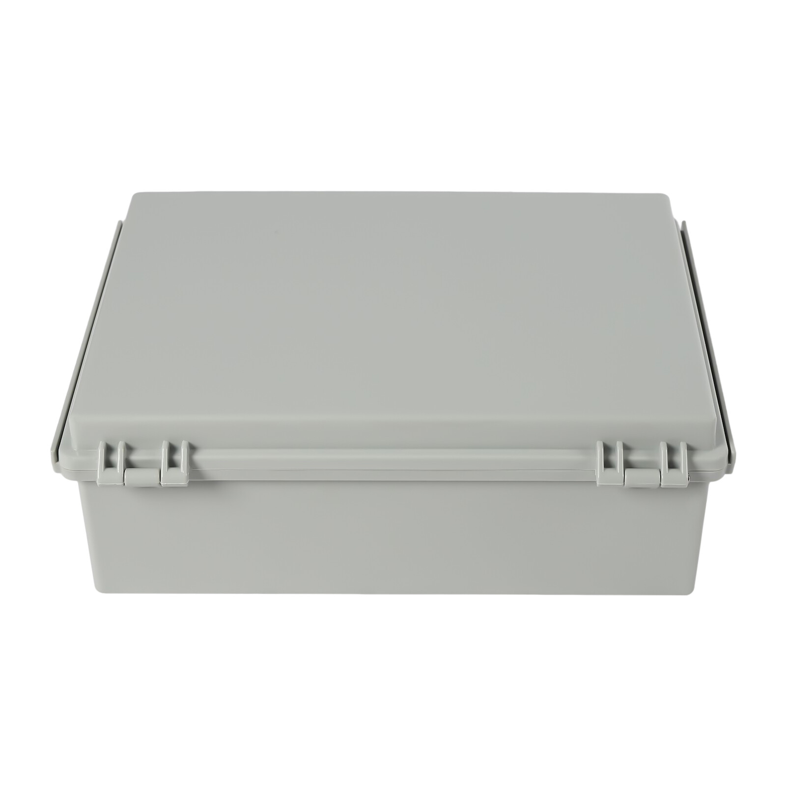 Grey Hinged Cover Latch Junction Box with Mounting Plate + Cover