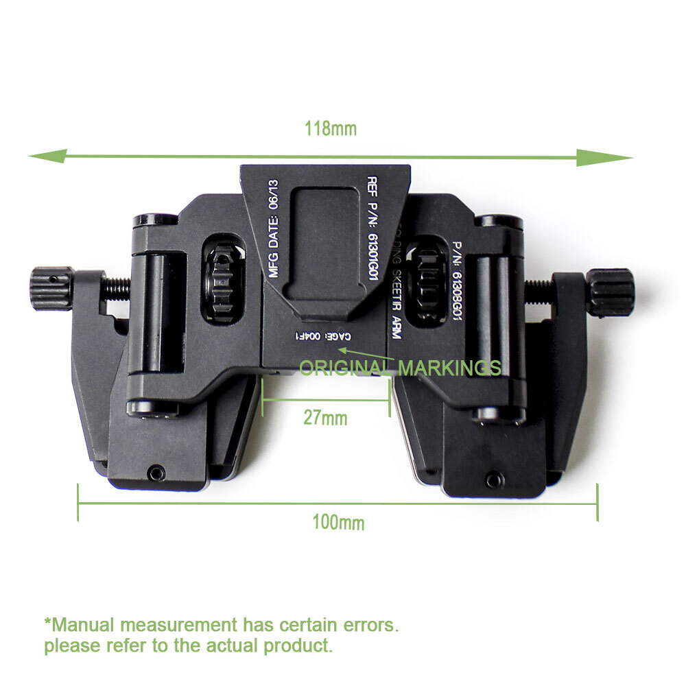 CNC Metal Modular Dual Binocular Bridge Helmet Night Vision NVG Dovetail Mount