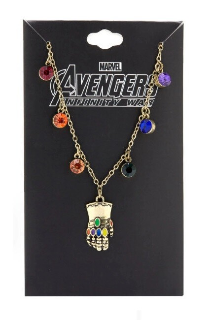Avengers Infinity Gauntlet Necklace Thanos Gems Infinity War Endgame Marvel