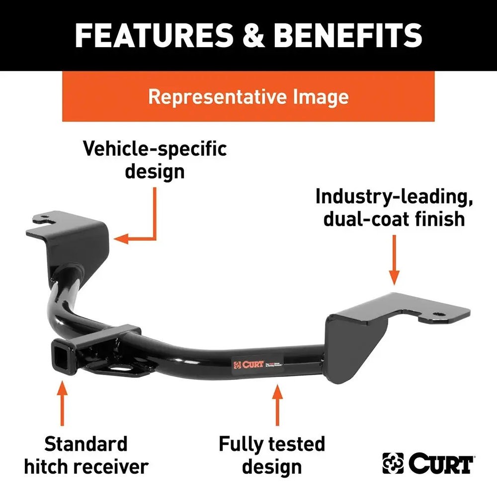 For Chevy Cruze 14-15 Trailer Hitch Class 1 Square Exposed Trailer Hitch w