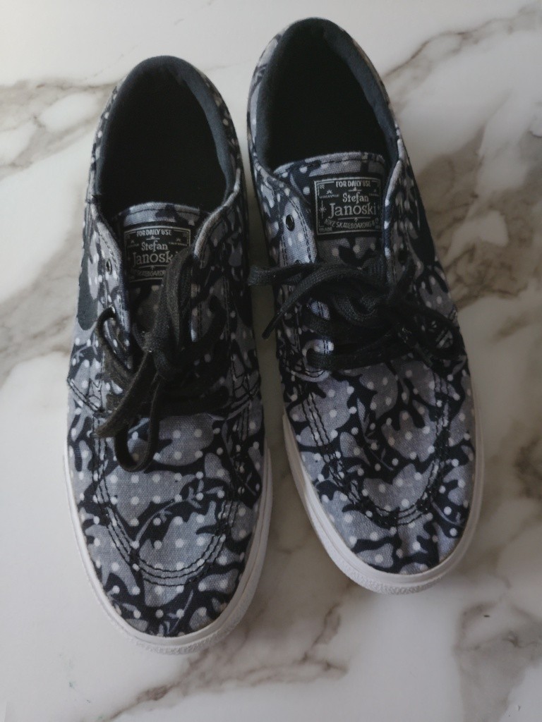 Nike SB Stefan Janoski Black Pattern Pin Dots 2019 no shoe box US 8.5
