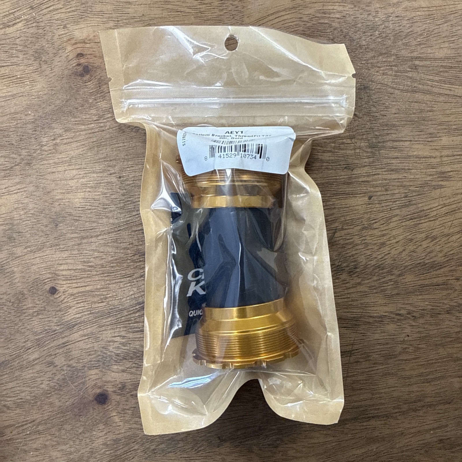 Chris King Gold ThreadFit T47 Bottom Bracket 30i AEY1