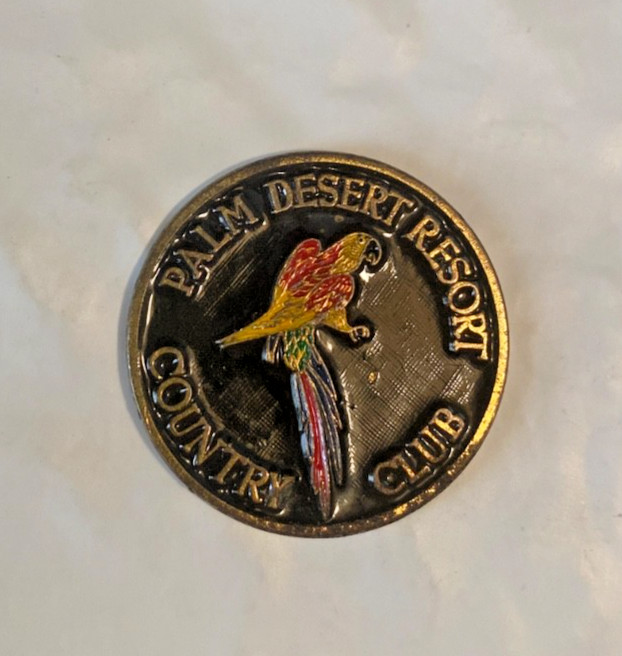 PALM DESERT RESORT & COUNTRY CLUB, CA.. 1" -coin style Marker, A Beauty.