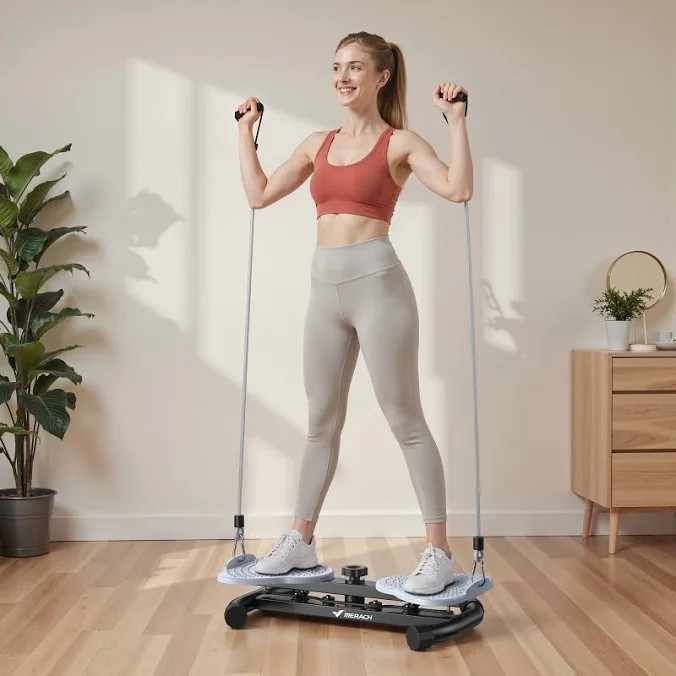 Merach AB Twist Board Abdominal Exerciser with Resistance Bands, Anti-Slip