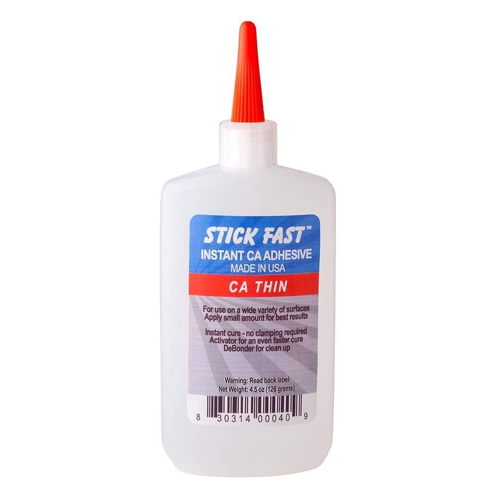 Stick Fast Cyanoacrylate Adhesives (CA) Glue Bottle, 4.5 oz, Clear