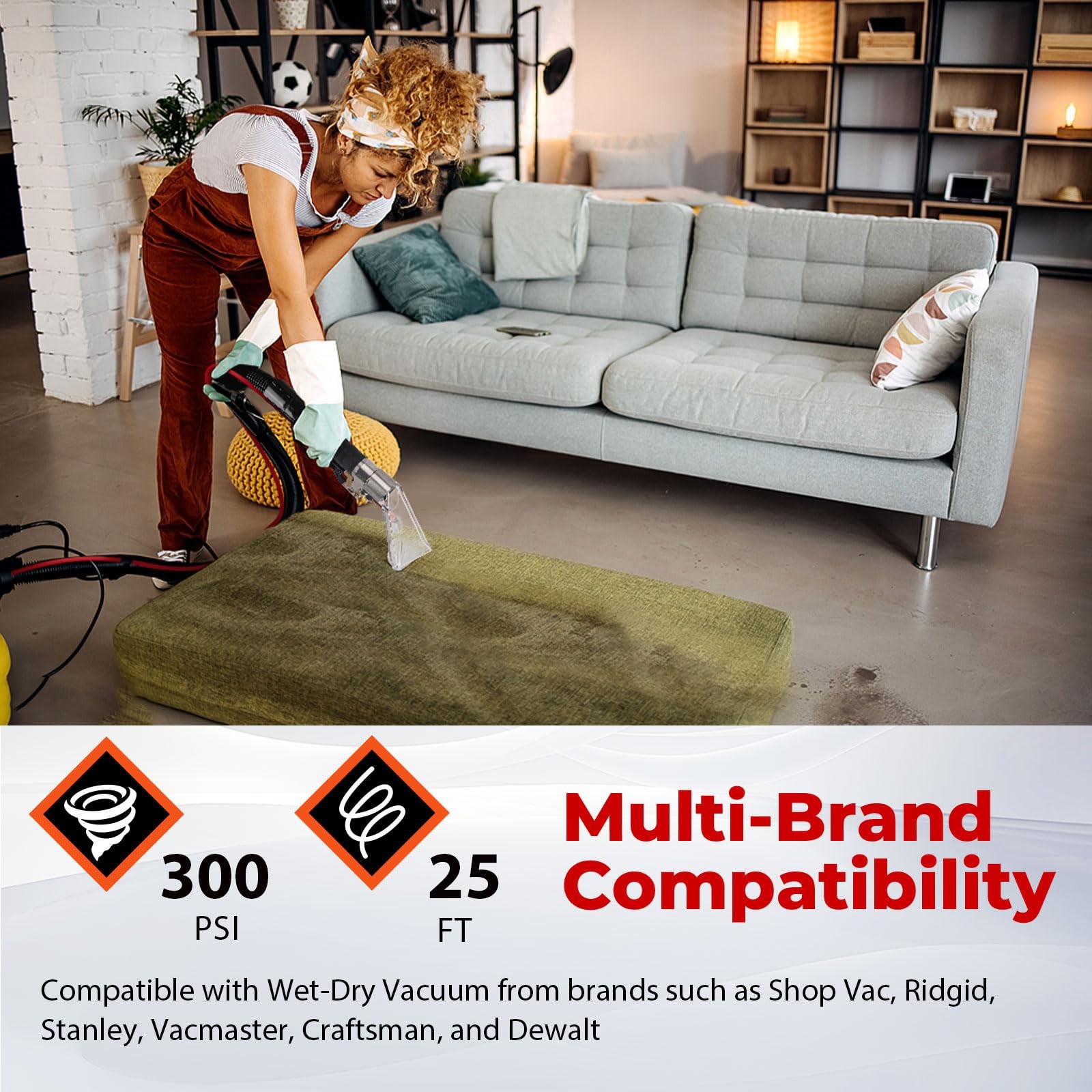 Vac Extractor Kit, Better Extractor Hose Kit for Carpet & Upholstery Cleaning...