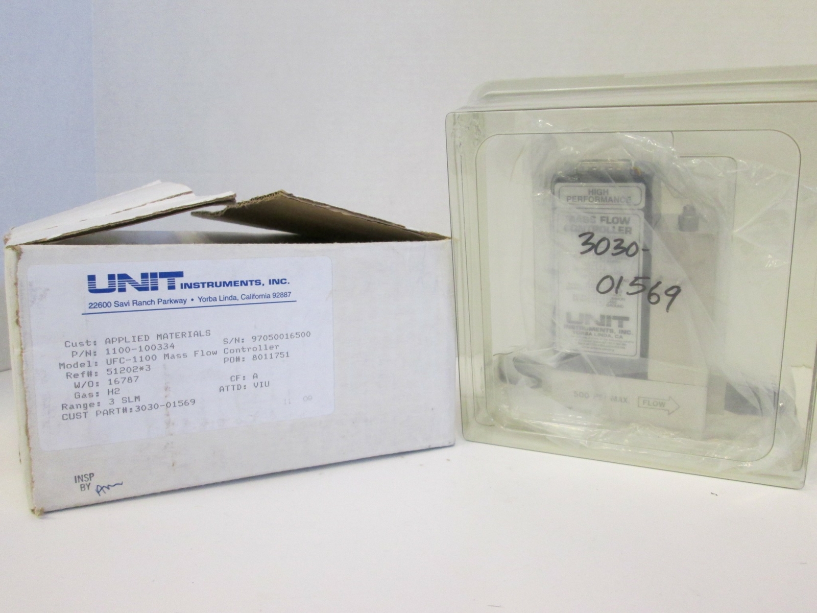 Unit UFC-1100 Mass Flow Controller, H2, 3 SLM, Refurbished