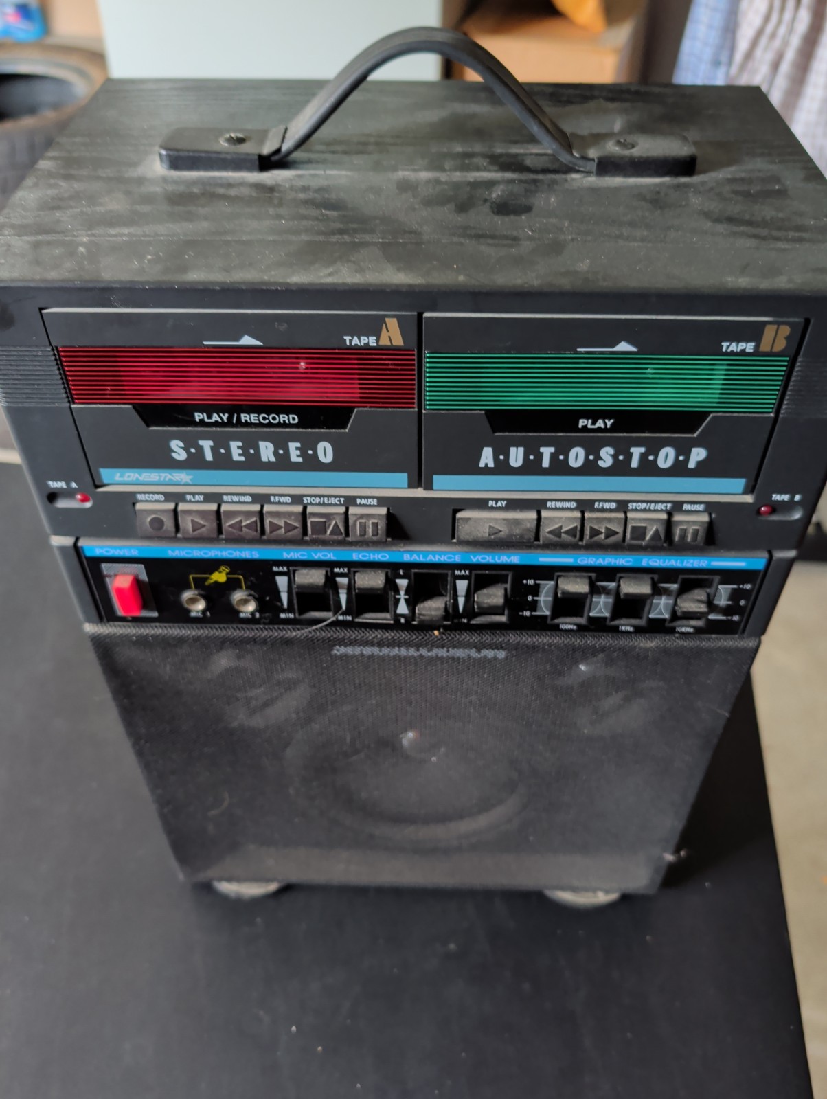 VTG LONESTAR K-5 SINGALODEON 2 Bay Cassette Tape Karaoke Machine