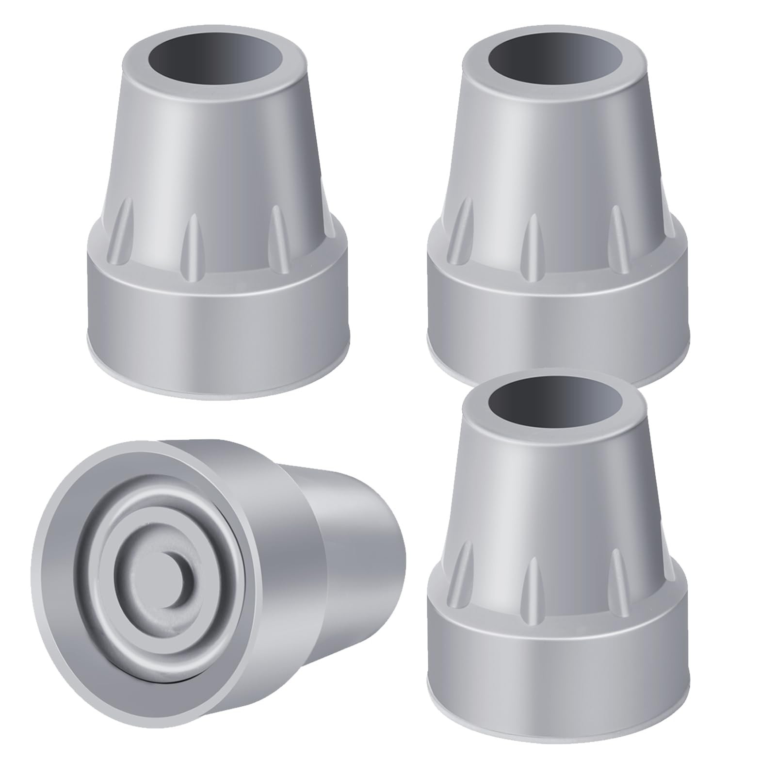Crutch Tips 7/8 Inch Upgrade Heavy Duty Rubber Crutch Accessories Replacement...