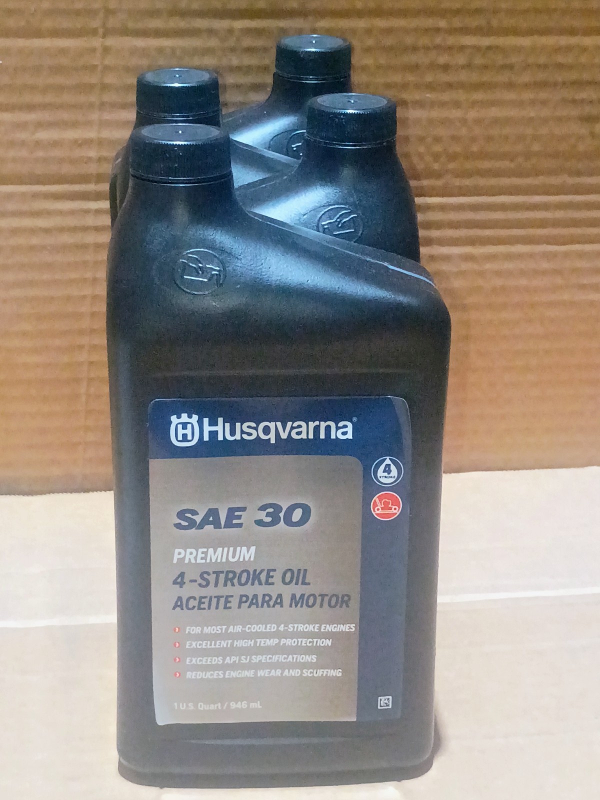 4 Premium SAE 30 4-Cycle Engine Oil | 1 Quart Bottles Briggs, Kawasaki, Kohler