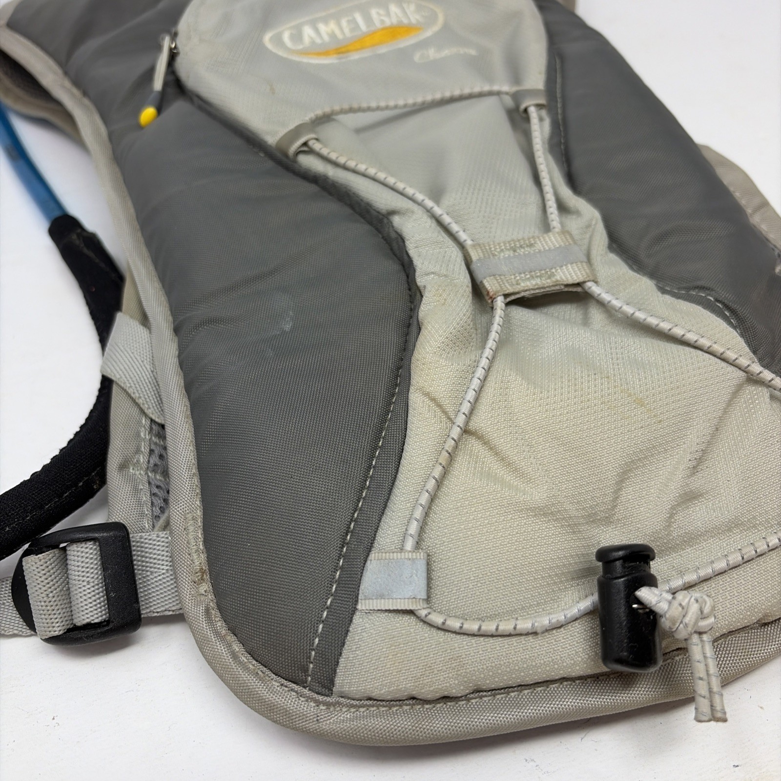 CamelBak CHARM Hydration Pack Outdoor Hiking Backpack Gray Tan Straw No Bladder