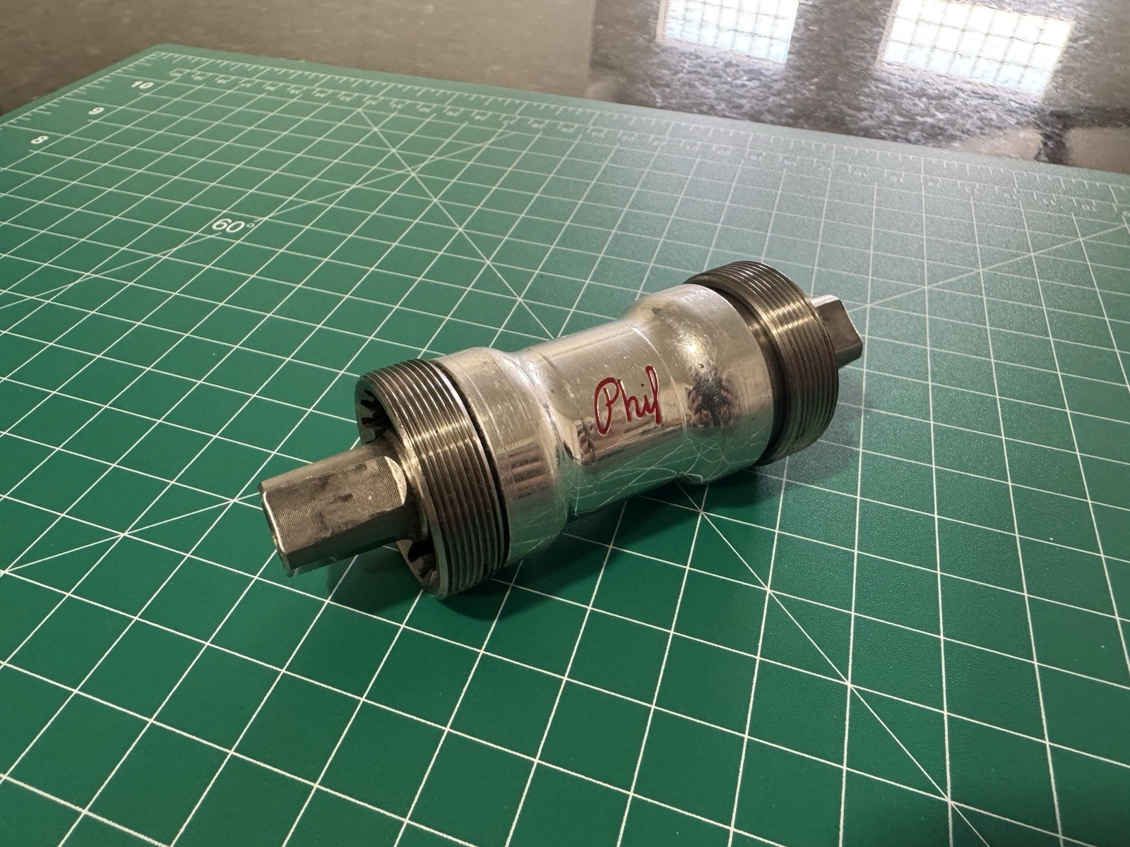 Phil Wood Bottom Bracket Cartridge Square Taper 103mm Square Spindle Shell