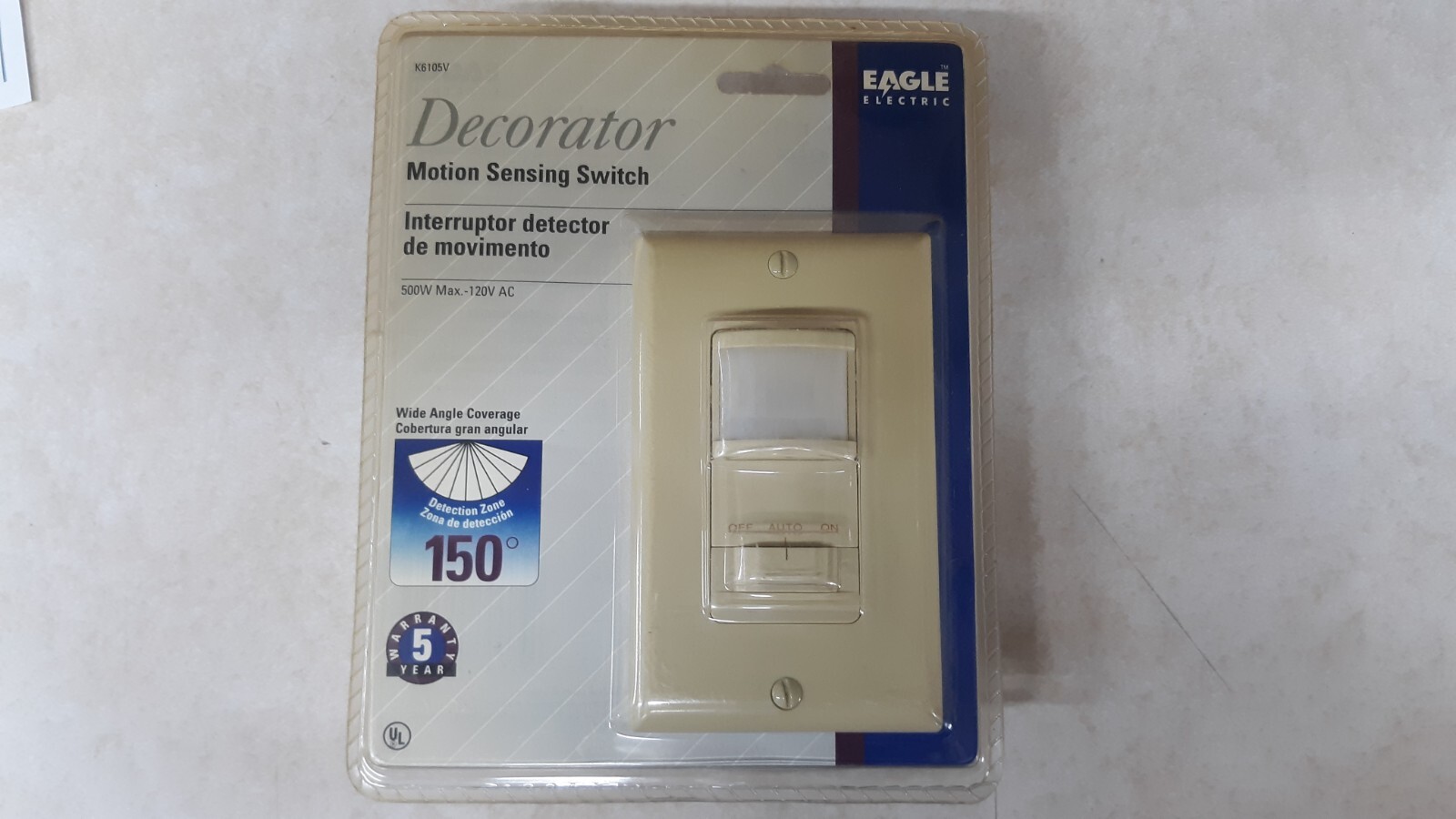 Eagle Electric Decorator Motion Sensing Switch, K6105V