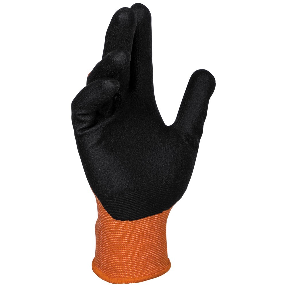 Klein Tools 60582 Knit Dipped Gloves, Cut Level A1, Touchscreen, X-Large, 2-Pair