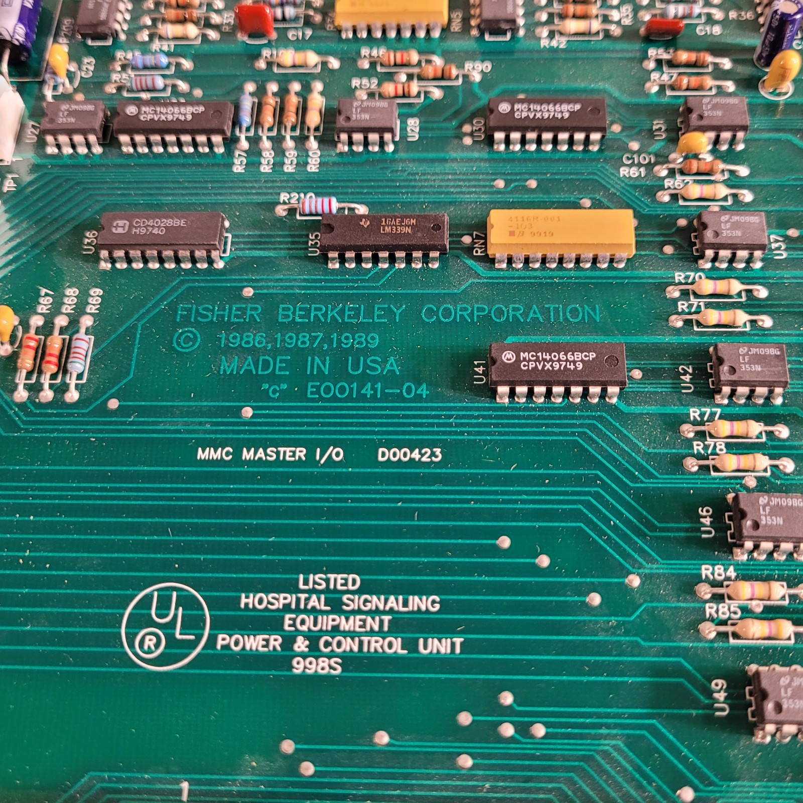 Fisher Berkeley MMC Master I/O PCA HPC-CL- MI/O Circuit Board PCB Control