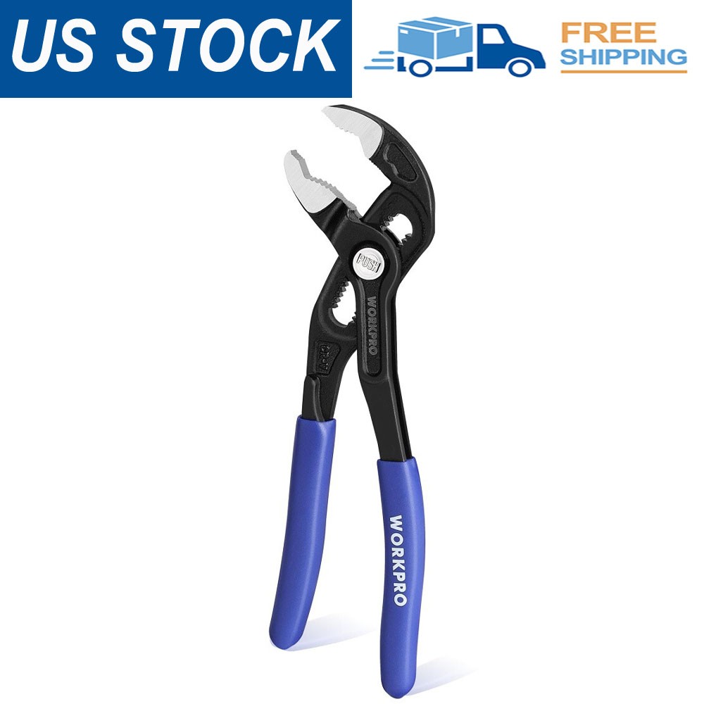 WORKPRO 7 Inch Water Pump Pliers Quick Release Groove Joint Pliers Groove Pliers