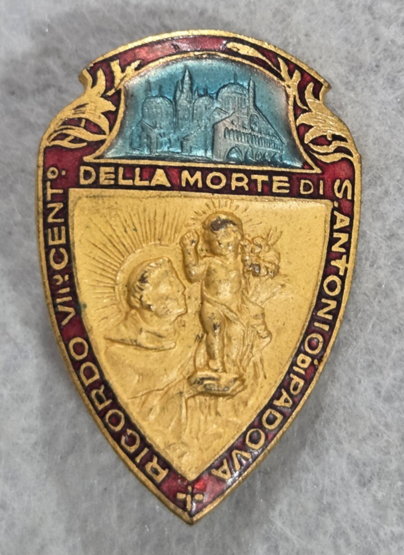badge s. antonio padova 1931 vii centenary death Sienese milan