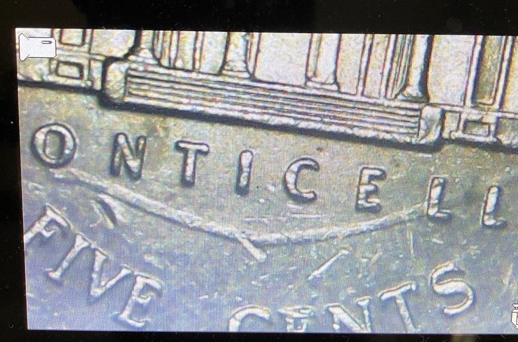 3 Jefferson Nickel Errors Die Dents , Die Crack circulated