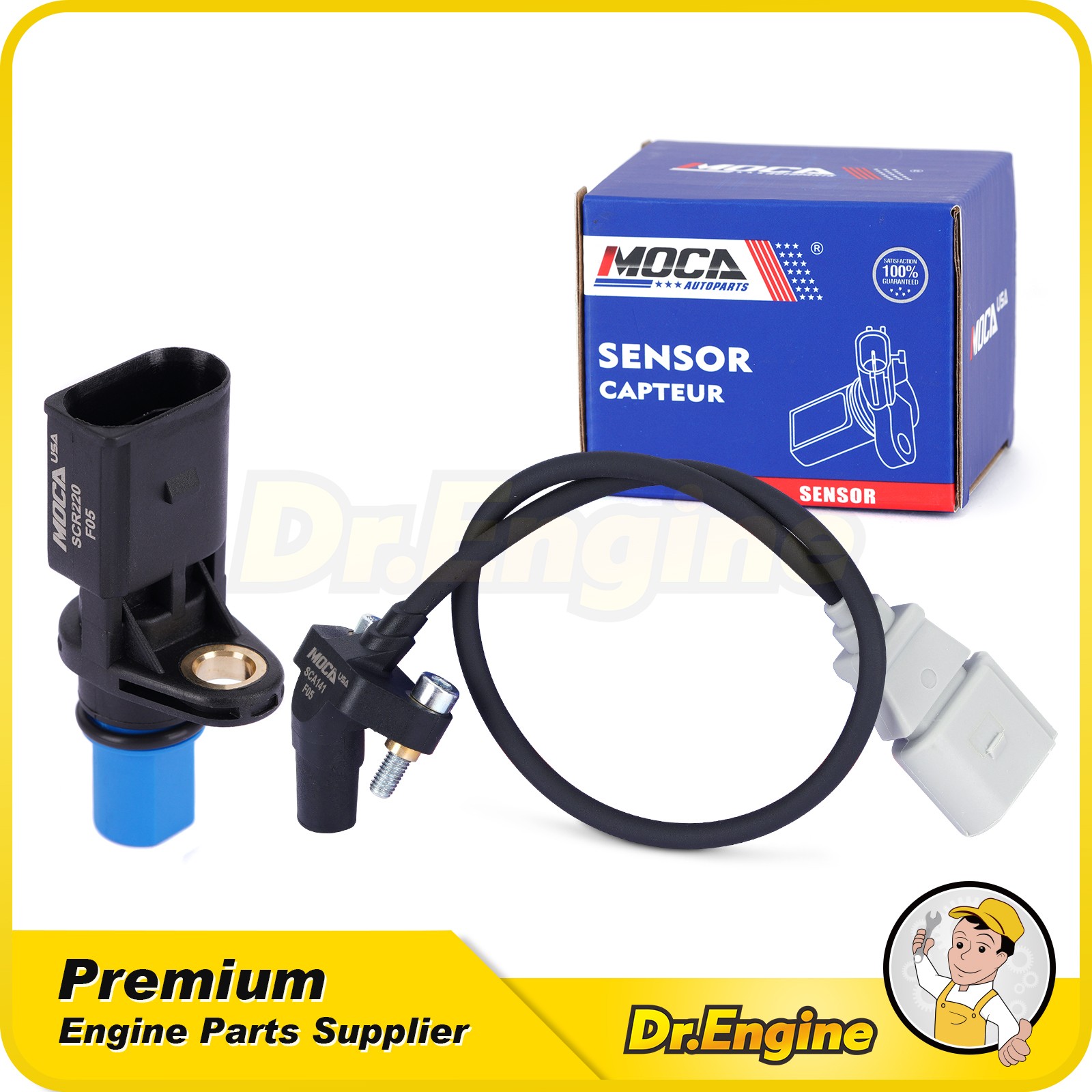 2x Crankshaft & Camshaft Position Sensor for 05-14 Beetle Golf Jetta Passat 2.5L