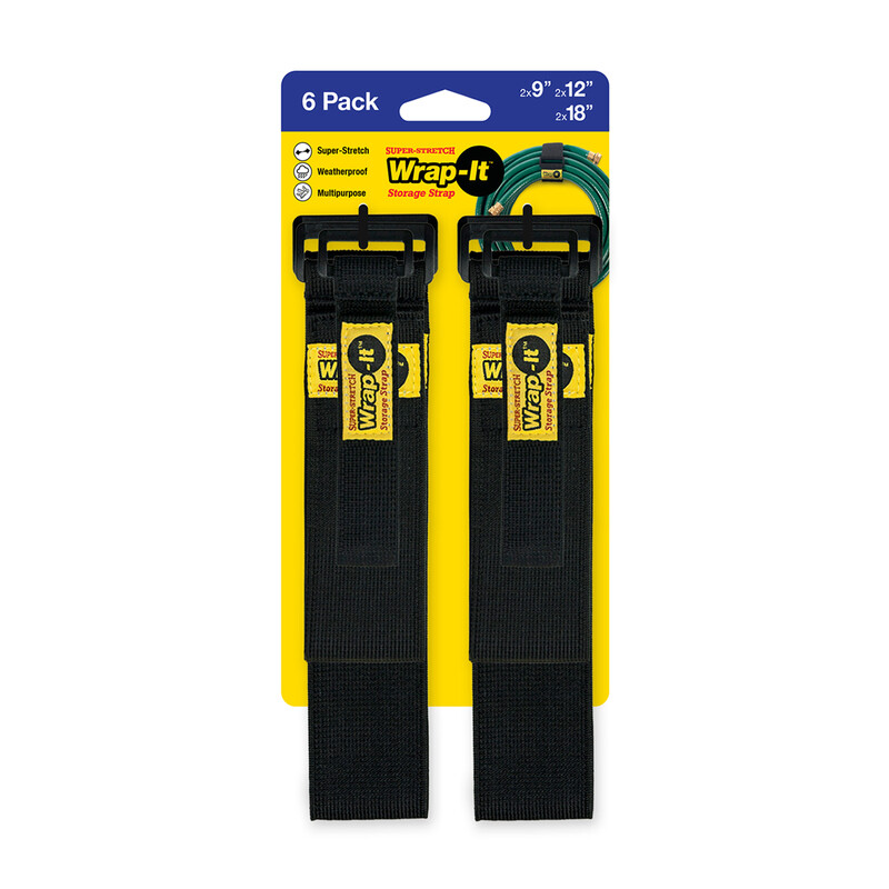 Wrap-It Super Stretch 12 in. L Black Polypropylene Cord Wrap