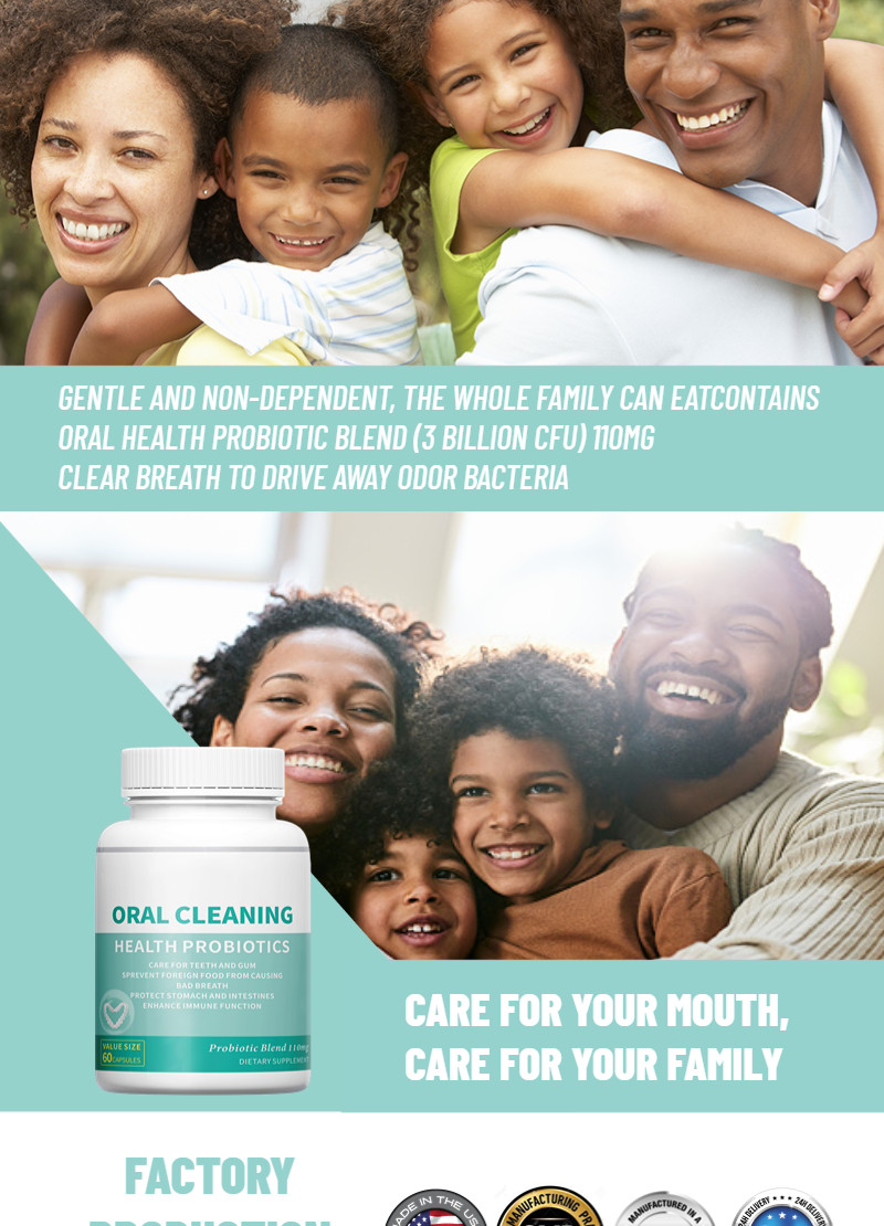 Oral Clean Health Probiotic Blend (3 Billion CFU)Capsules-Care For Teeth And Gum