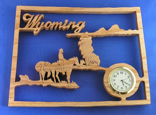 State of Wyoming Clock