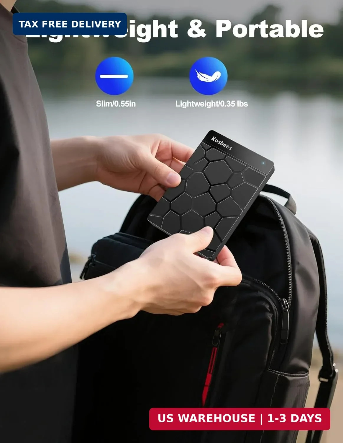 500GB External Hard Drive for Windows & Mac