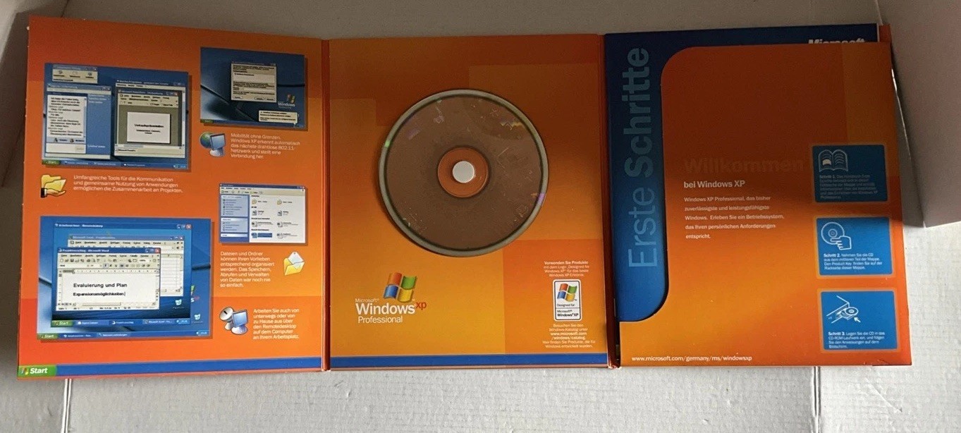 Microsoft Windows XP Professional, Genuine Full Edition Aug. 2001, Unused!