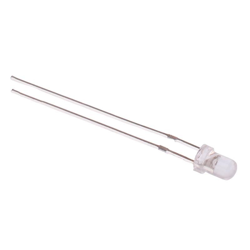 50 x Pure Green 3mm Clear Round LED 30° 5000mcd