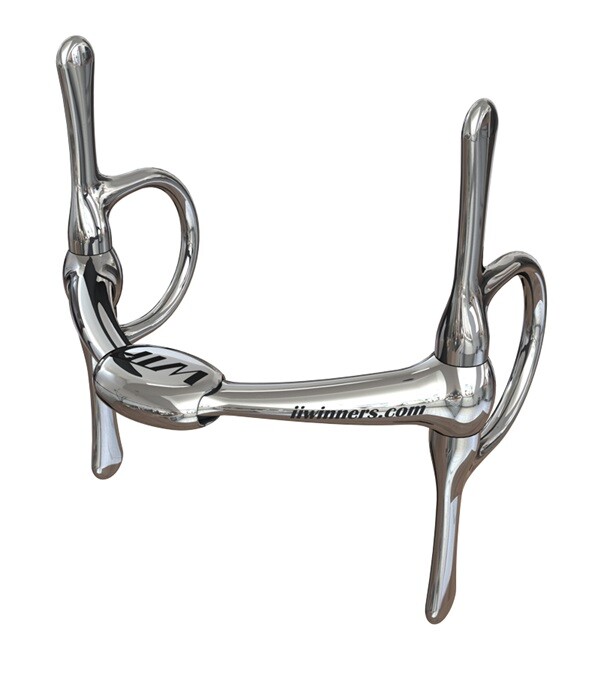 Winning Tongue Plate (NORMAL) WTP Full Cheek 5" show Jumpers Colt Breakers Bit