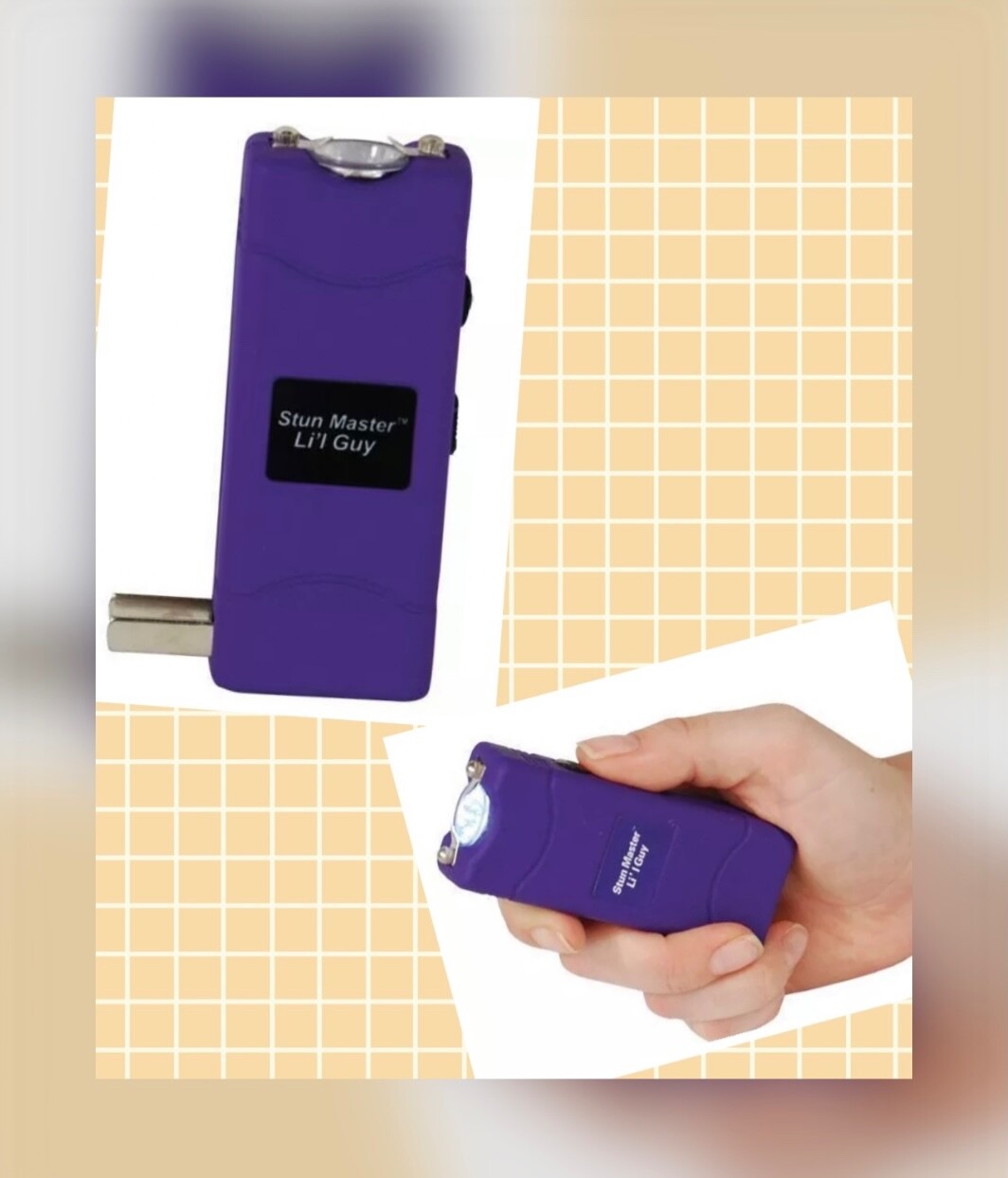 SELF Defense Stun Gun RECHARGEABLE LED Flashlight POWERFUL Strong Pain-Inducing