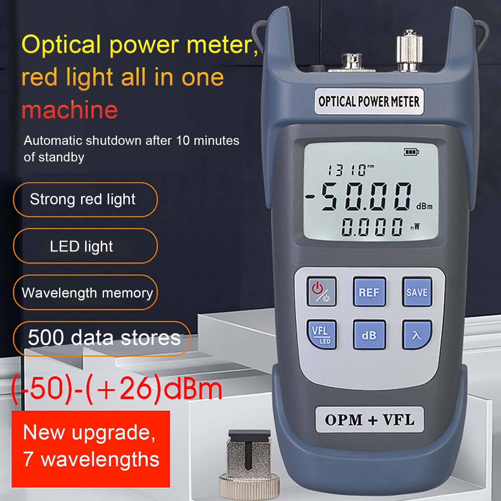 Fiber Optic Power Meter Efficient Accurate Optical Power Tester For Communicatio