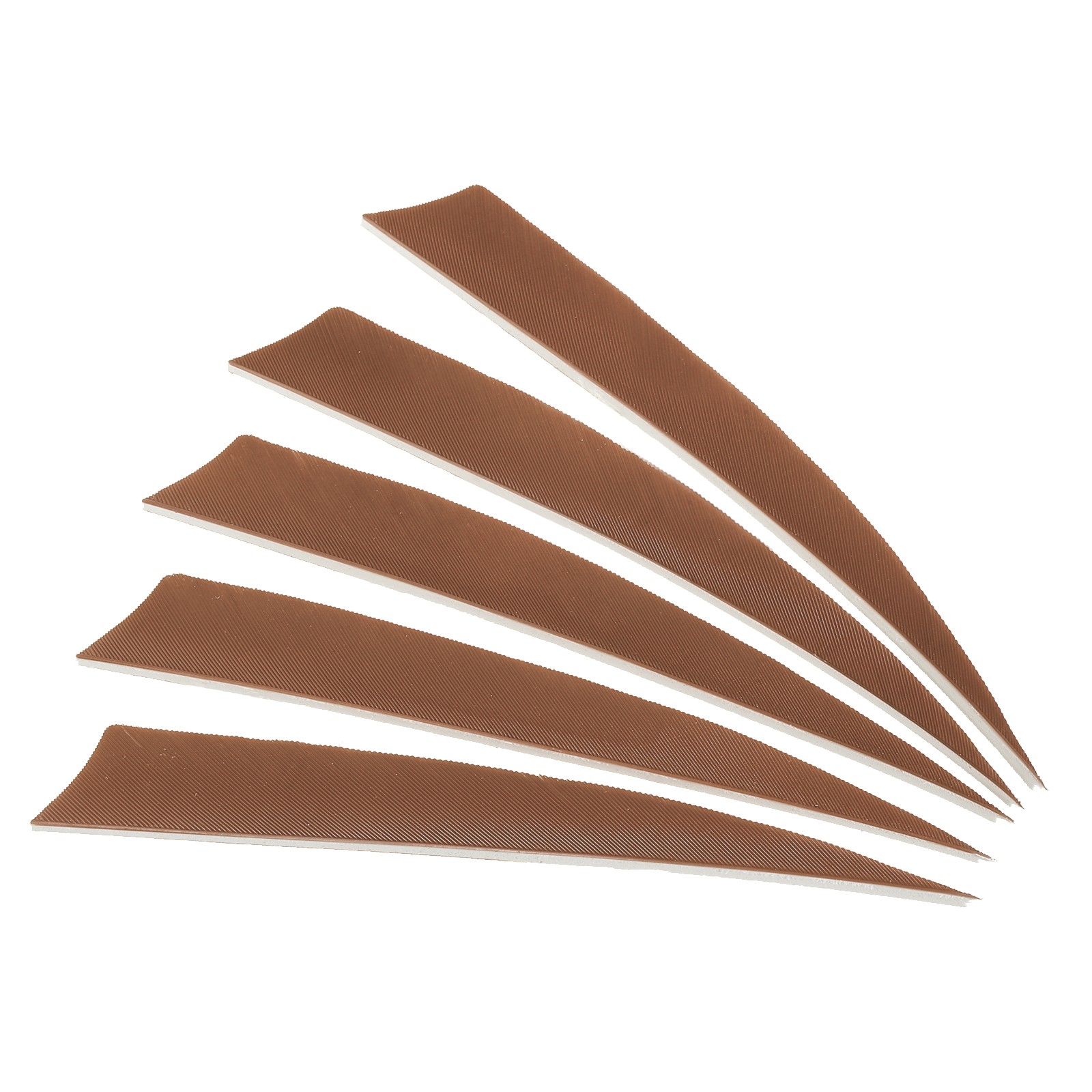 Arrows Vanes 50 Pack 5 Inch Arrow Feather Left Wing Brown for DIY