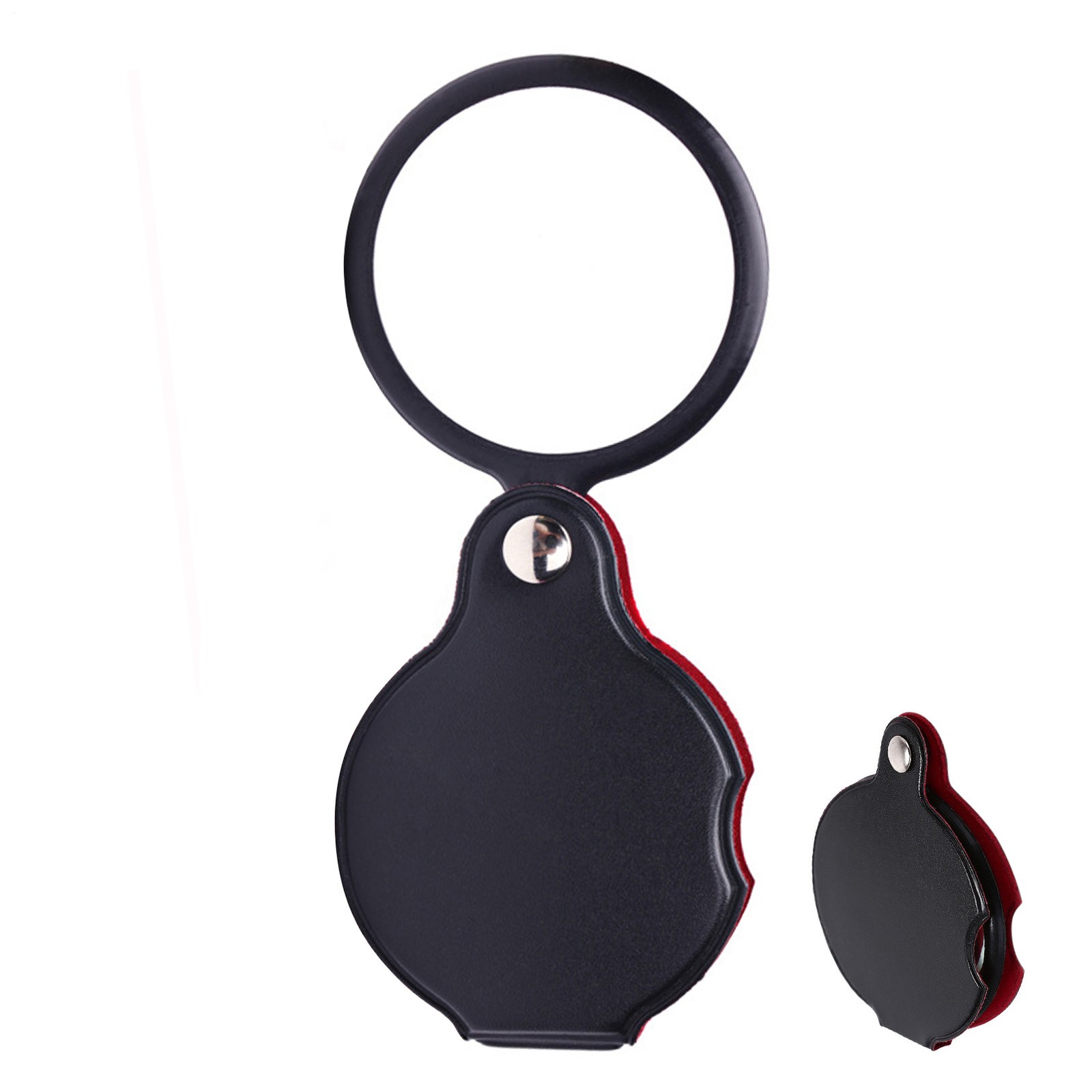 10X Mini Folding Magnifying Glass 50MM Optical Magnifier Pocket Reading Tool
