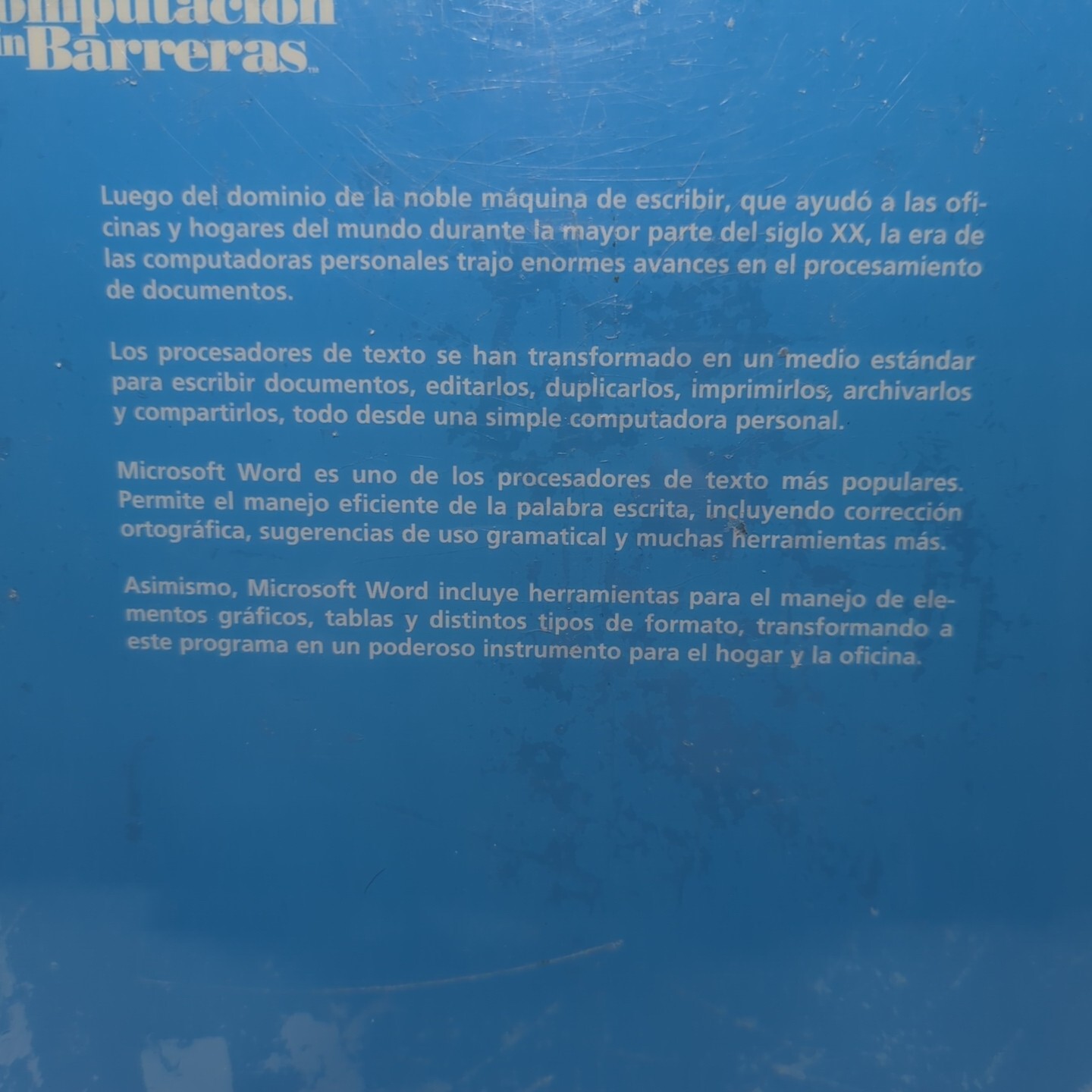 Computación Sin Barreras Microsoft Word Spanish Version Lexicon 2007 Sealed