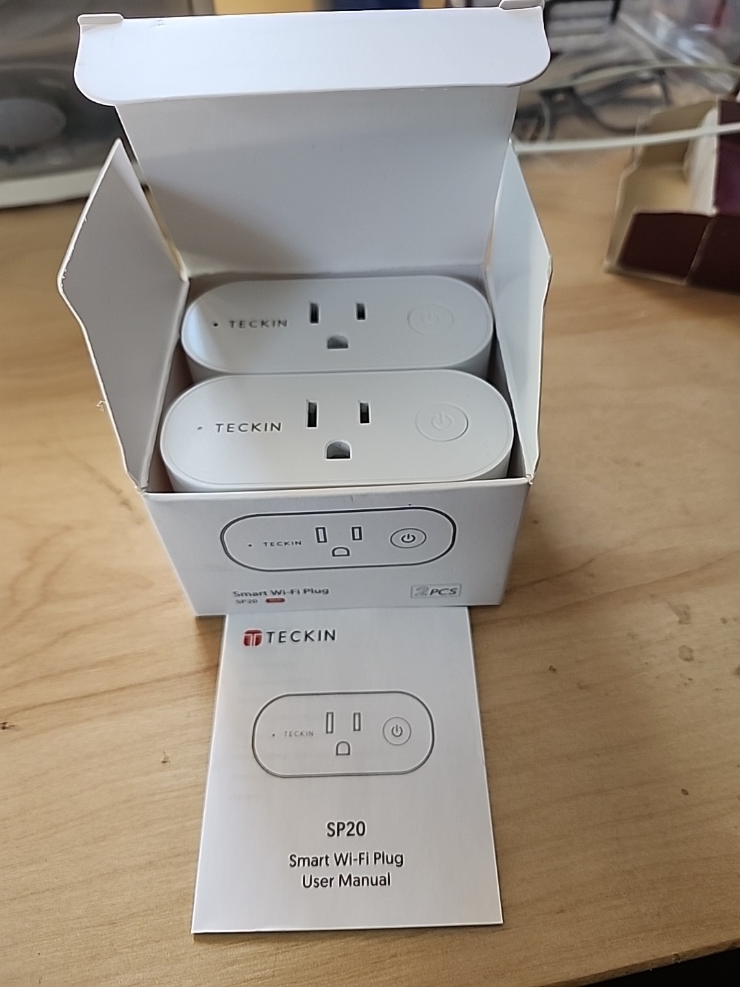 Teckin Smart Wi-Fi Plug Sp20 15a (2-pack), open box never used