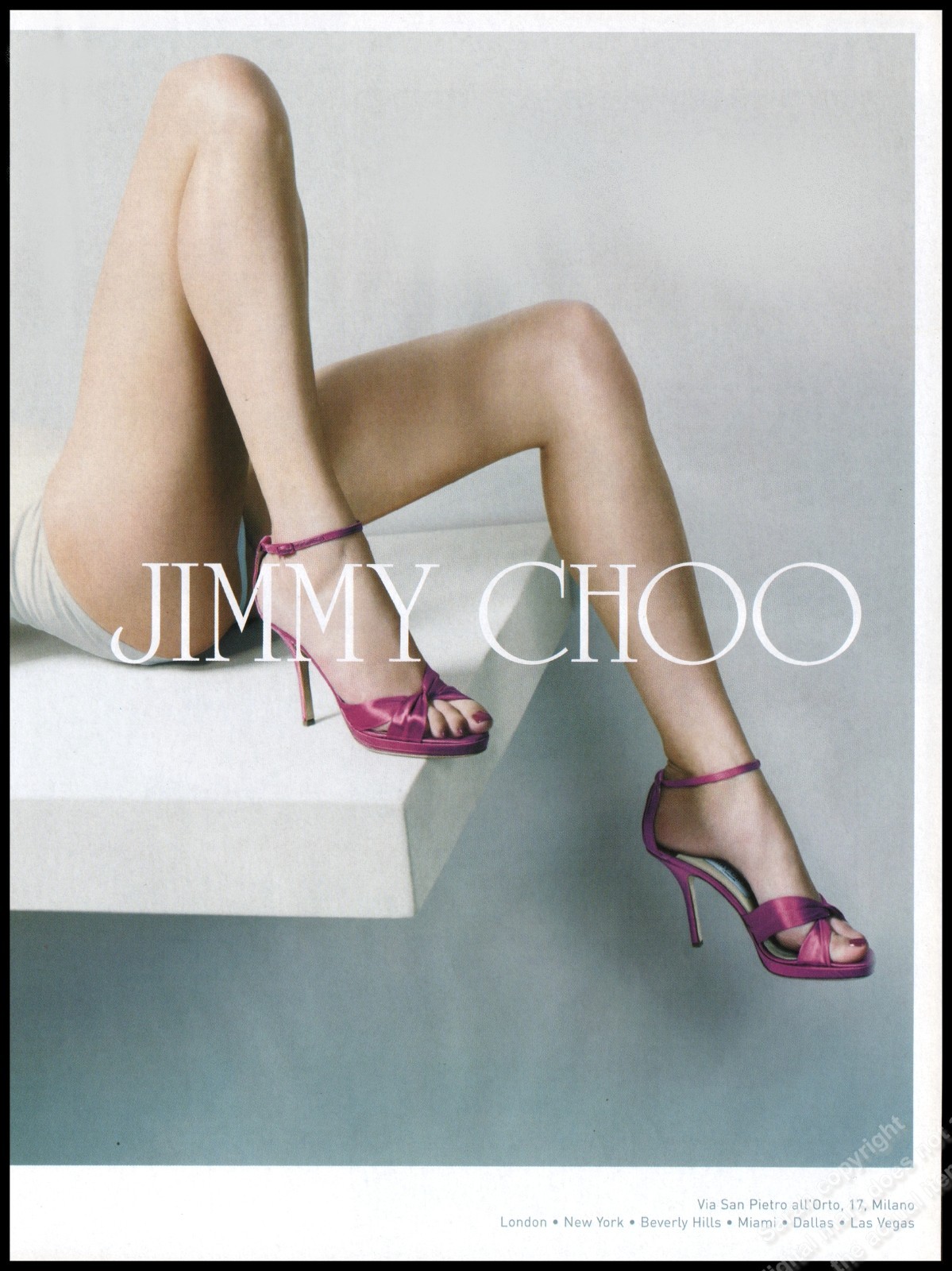 High Heels  J Choo Magazine Print Ad Women Fashion Long Legs shoes 2004-BC