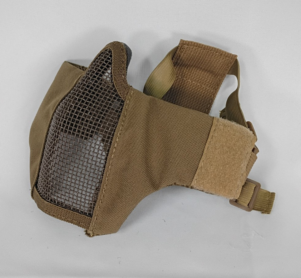 Airsoft Valken Tango Mesh Half Face Mask (Color: Tan)