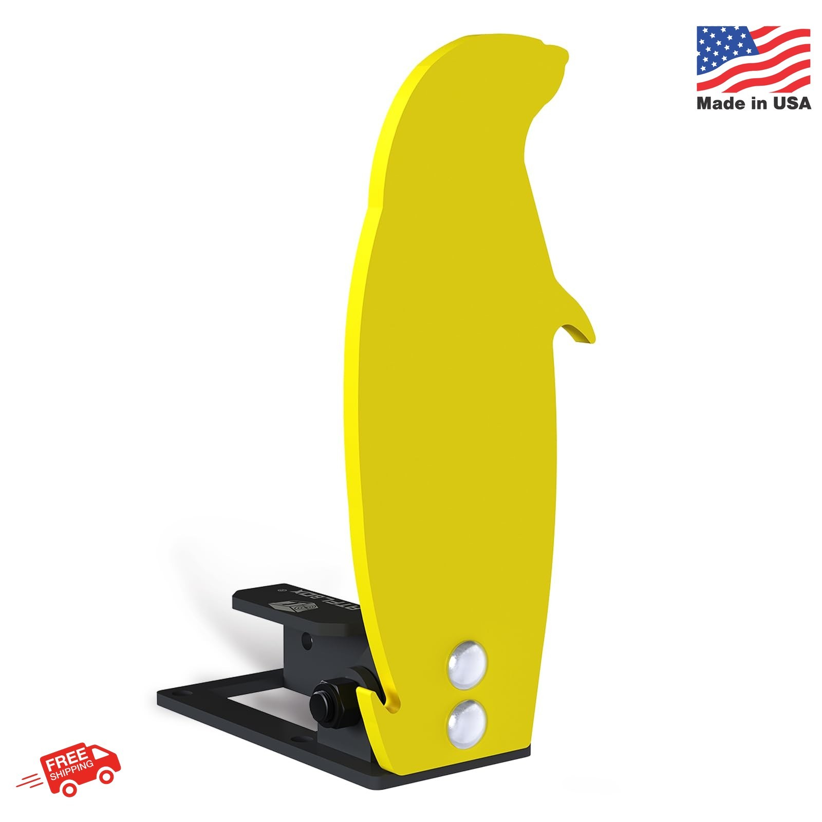 ATFLBOX 3/8'' AR500 Auto Reset Target, 12.5x5.5 inch Prairie Dog Silhouette Clas