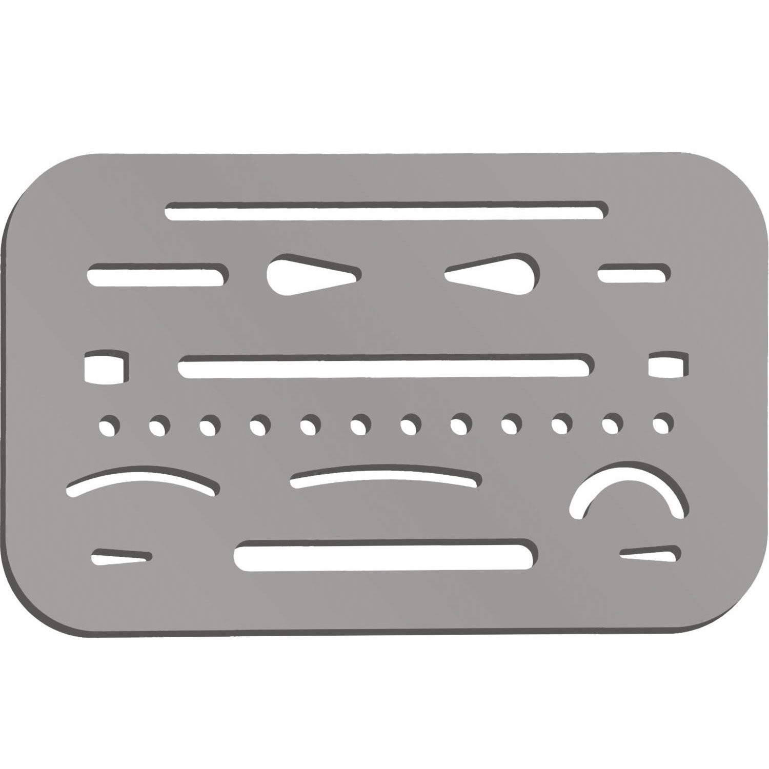 3 Pcs Stainless Steel Eraser Shield Template Drafting Metal Erasing Shield