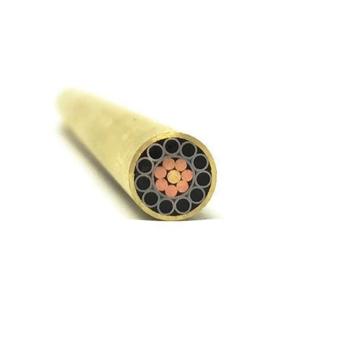 Mosaic Knife Handle Pin- 1/4" x 6" Brass + Copper & SS Rod- MP1