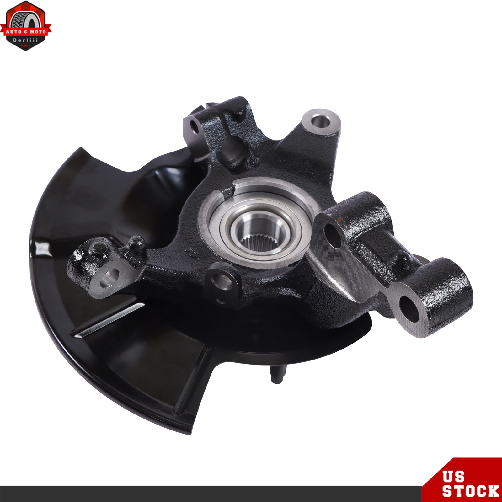 For Ford Edge 2007-2010 Pair Front Wheel Hub Bearing Steering Knuckle Assembly