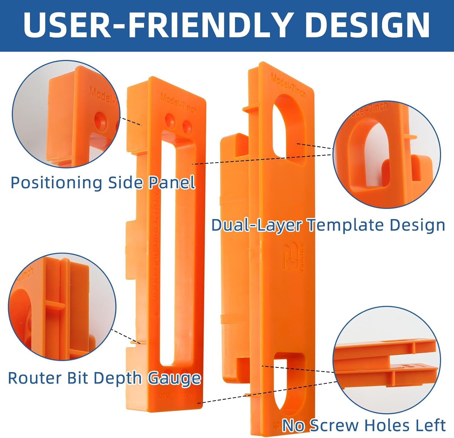 Tambee Hidden Hinge Template Invisible Hinge Router Guide Template for Tambee