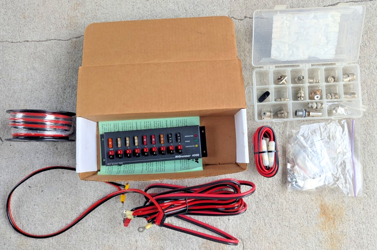 West Mountain Radio RIGrunner 4008 DC Power Panel Extras Wire As Is Untested
