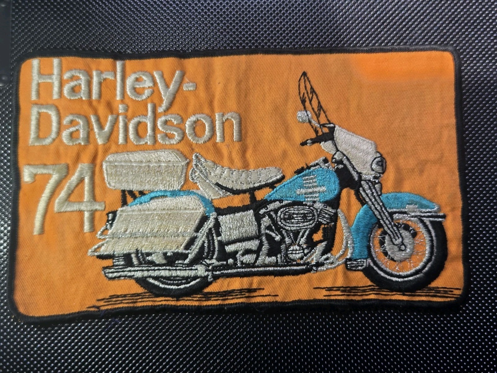 1974 Harley Davidson Electrica Glide Patch 8” x 5” Iron-On NOS