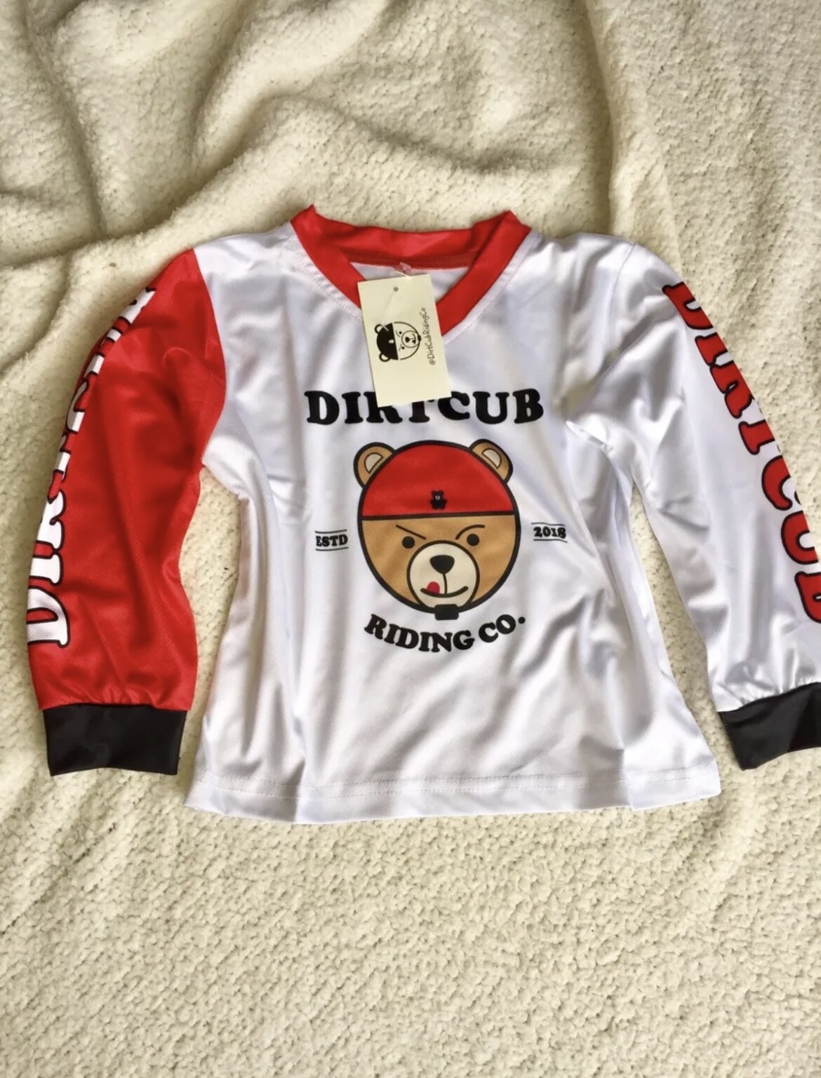 DirtCub Toddler BMX Race Jersey Performance Riding Shirt Balance  Bike cycle top