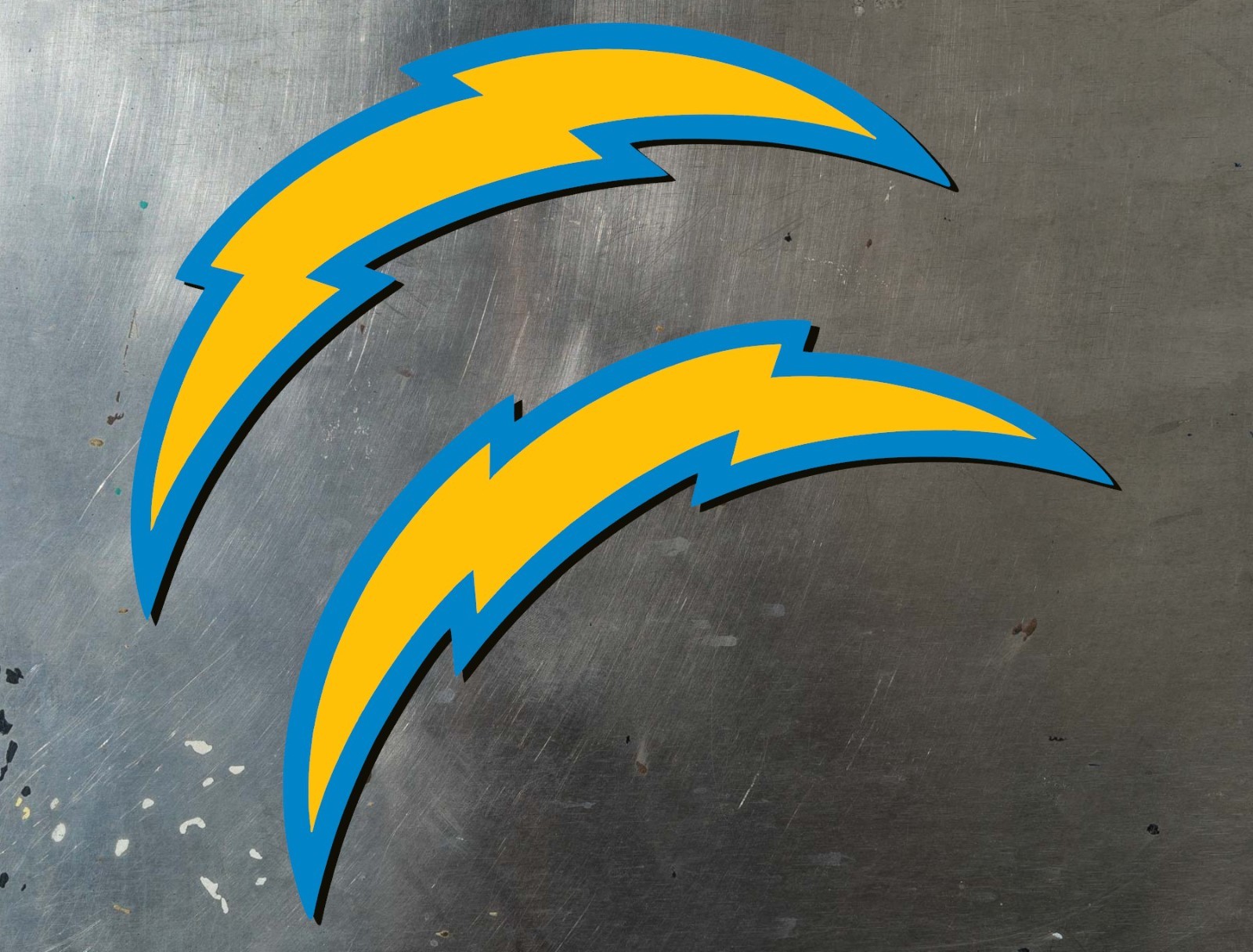 LA Chargers Logo Left & Right Water Proof UV Safe Glossy Vinyl Decals x2