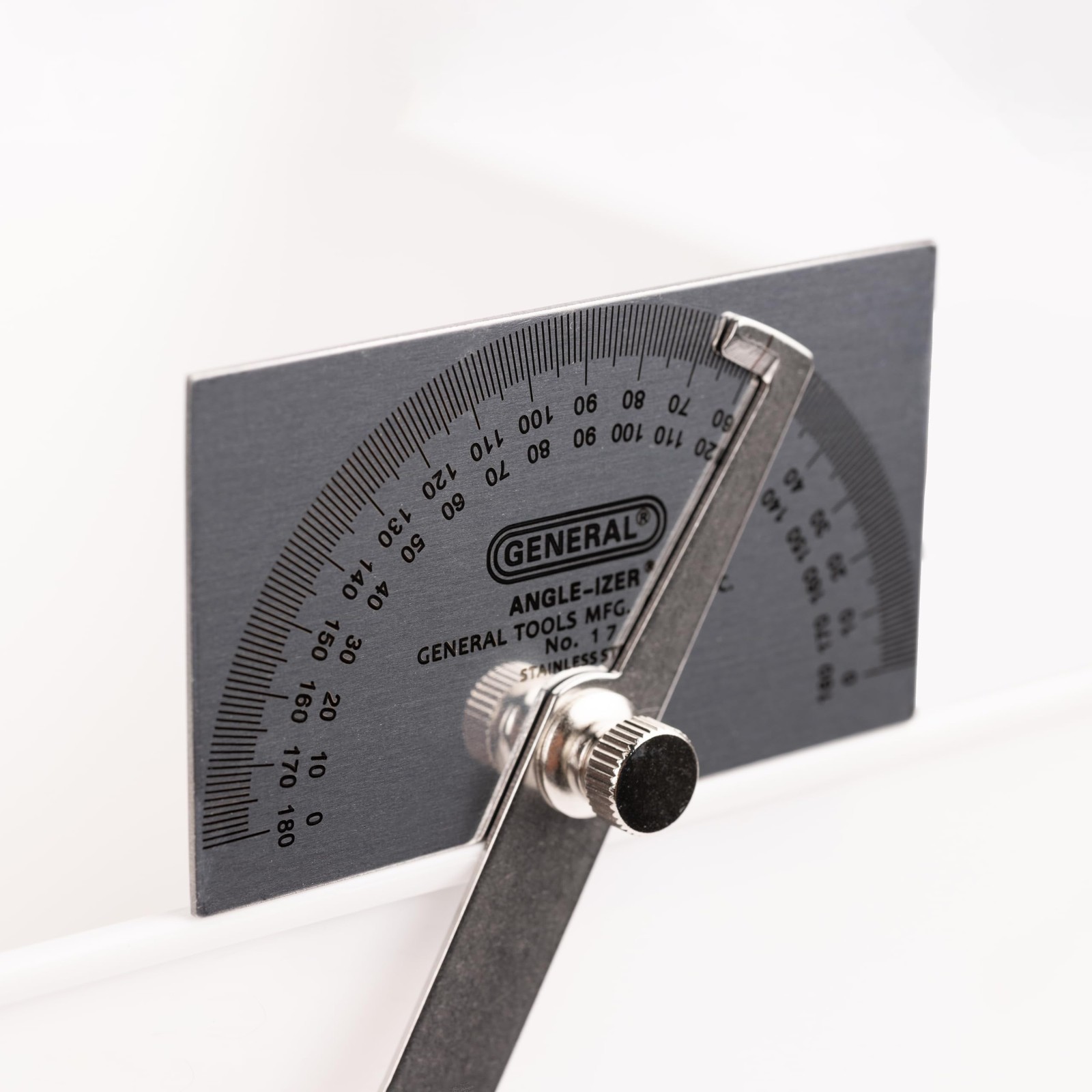 Protractor & Angle Finder Tool for Carpentry, Framing, Woodworking - Square Head