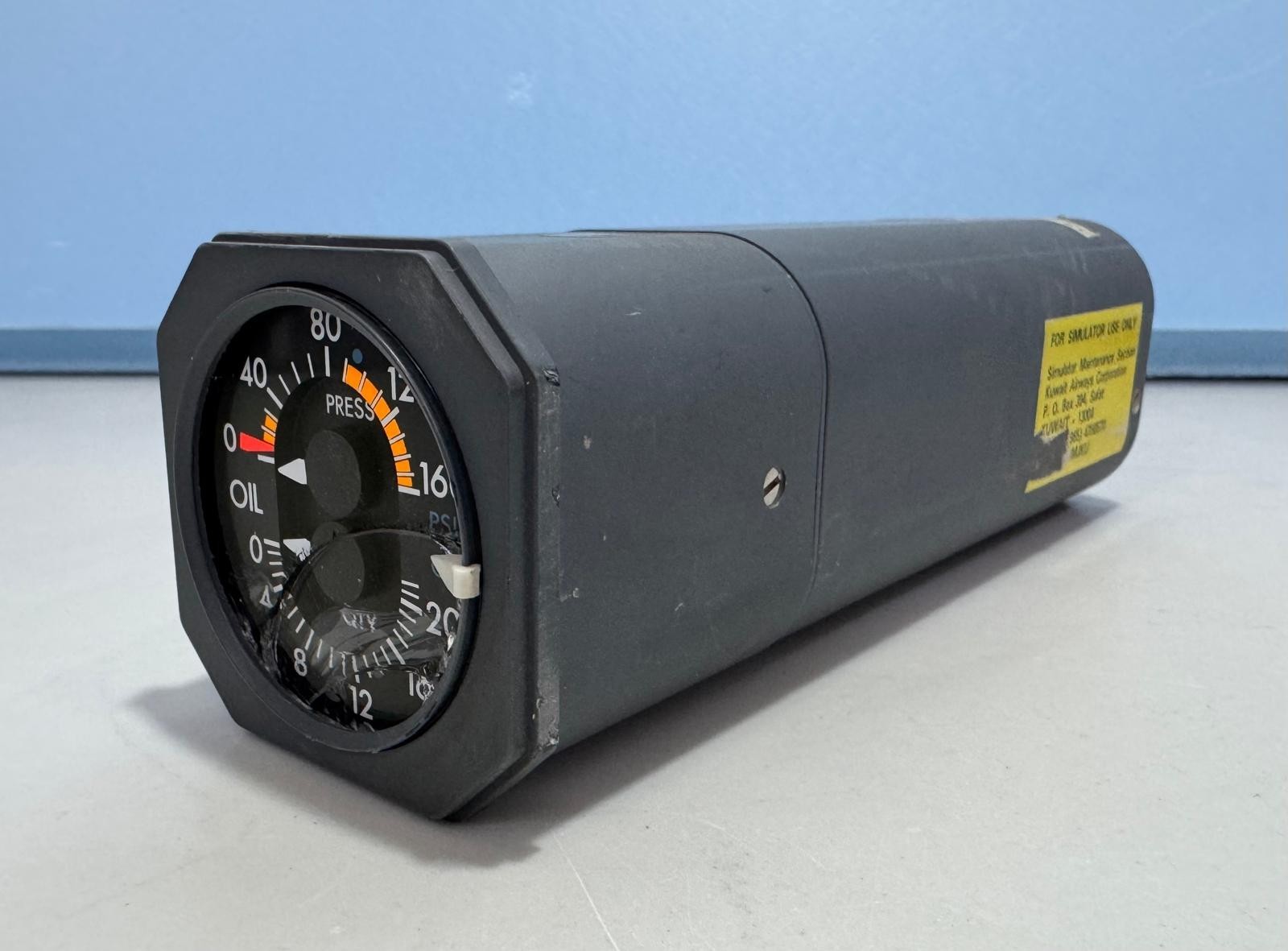 Thomson CSF Jaeger Dual Oil Pressure & Quantity Indicator | Boeing 747 Simulator