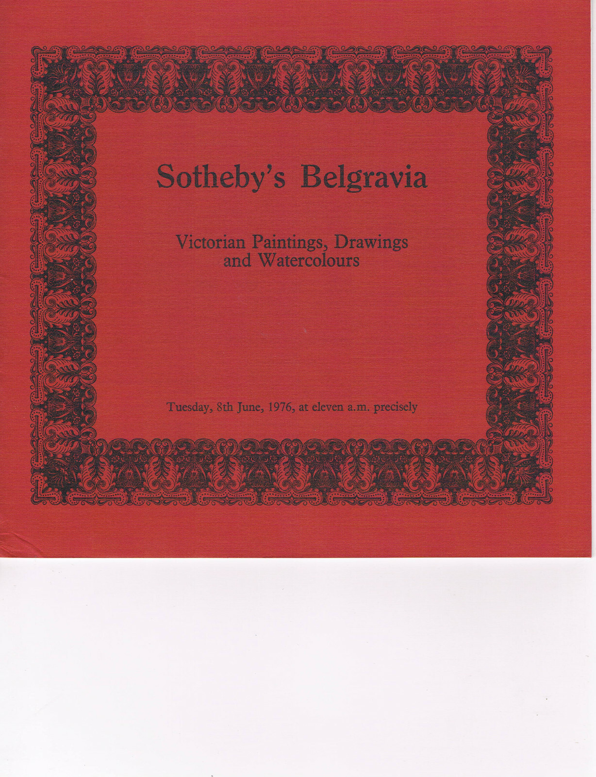 Sotheby's Belgravia-Victorian Paintings, Drawings, & Watercolours - Jun 8 1976